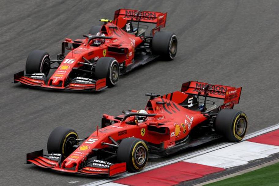 Il Gp cinese si conclude con Vettel 3° e Leclerc 5°. Getty
